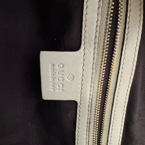 Gucci Sima GG cream Monogram Shoulder Bag - Picture 6 of 7